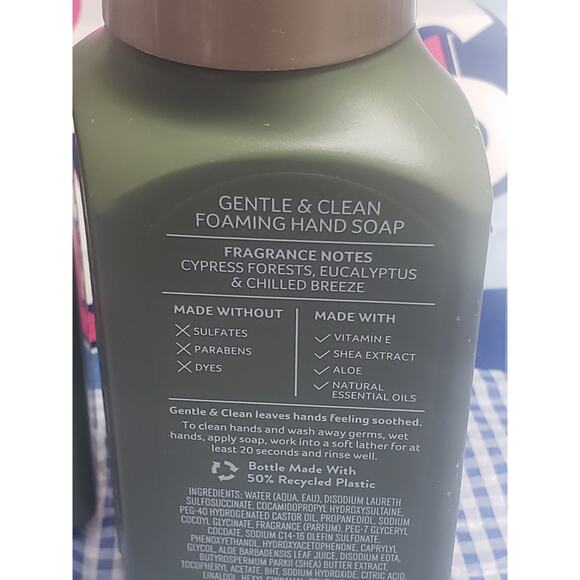 BBW Green Cypress Trails Gentle & Clean Foaming Hand Soap 2 Pack - Picture 2 of 2